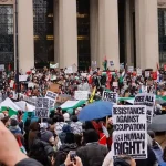 Crowds on Demand Behind Columbia University's Pro-Palestine Riots